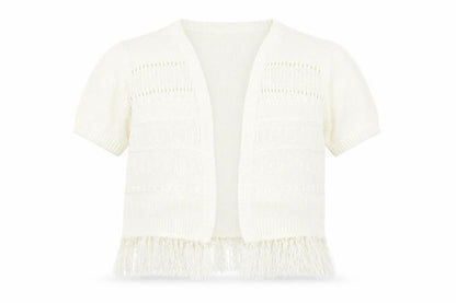 Womens UK Size L Isle Ivory Cardigan Jumper