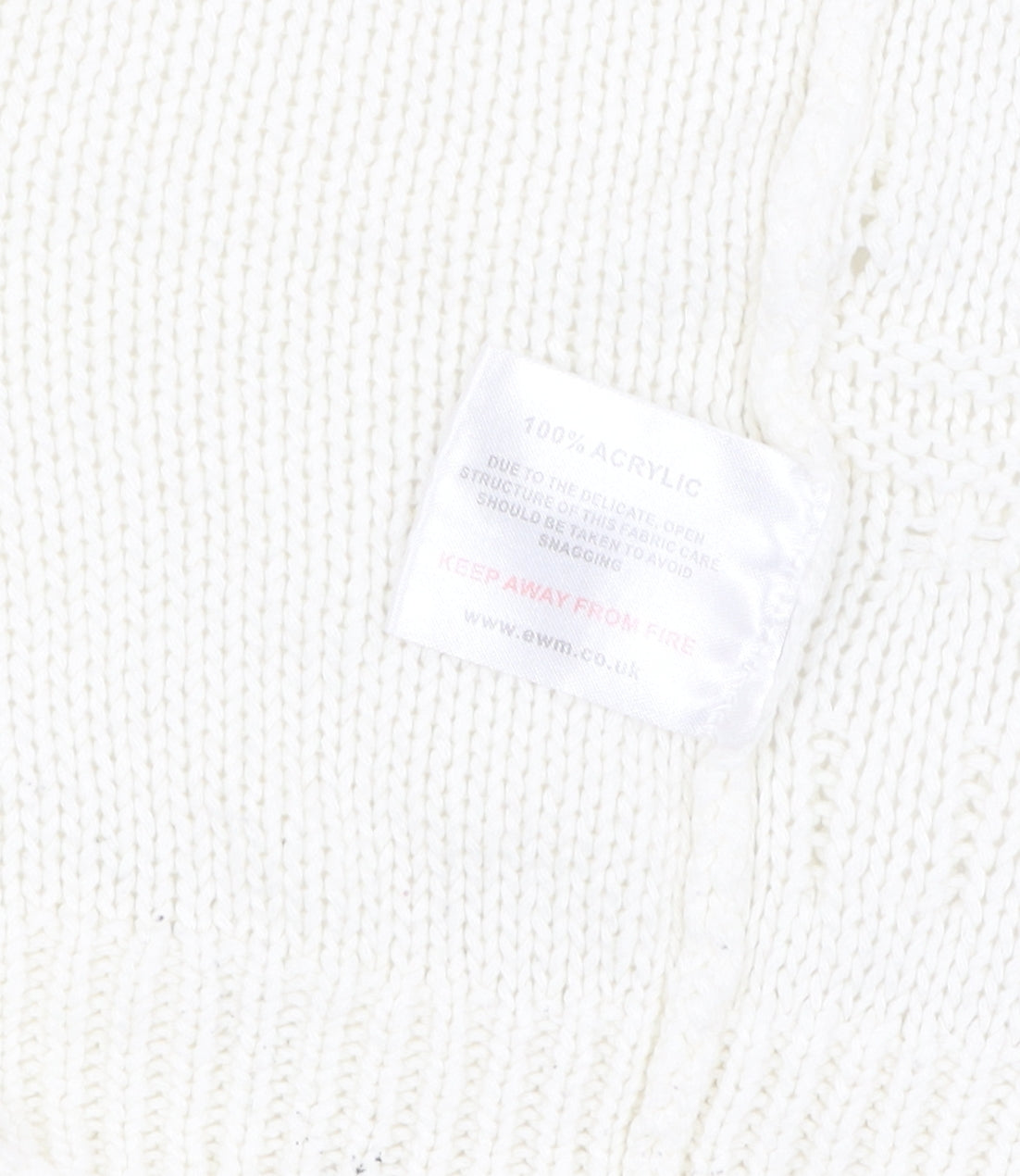 Womens UK Size L Isle Ivory Cardigan Jumper