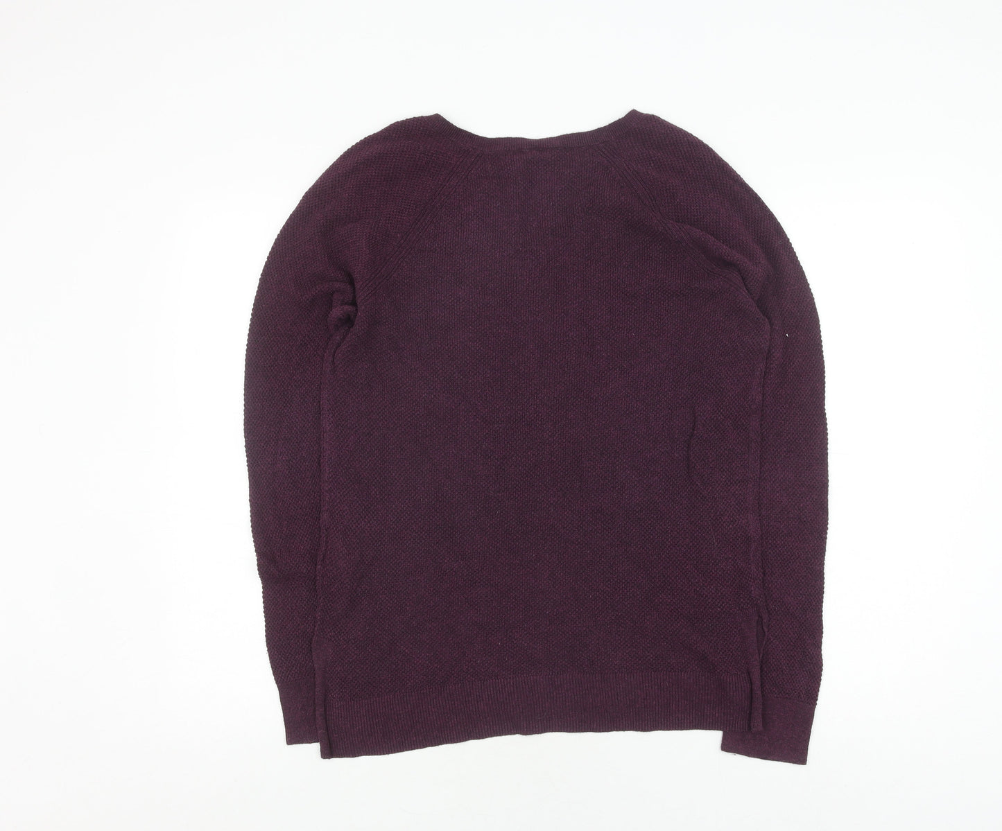 GAP Men's Purple V-Neck Pullover Jumper M