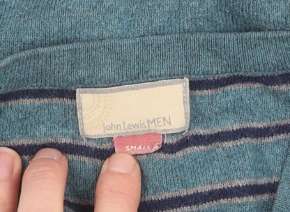John Lewis Men's S Blue Pullover V-Neck Jumper