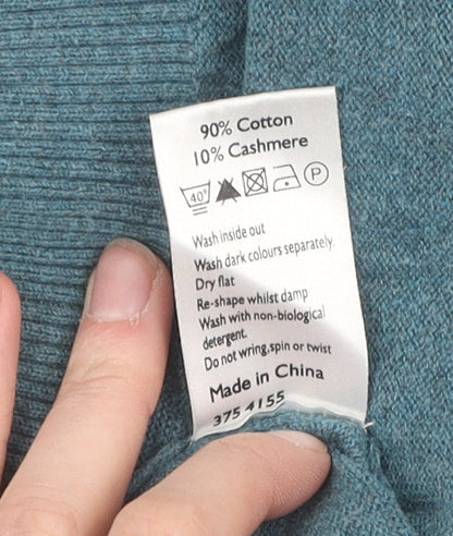 John Lewis Men's S Blue Pullover V-Neck Jumper