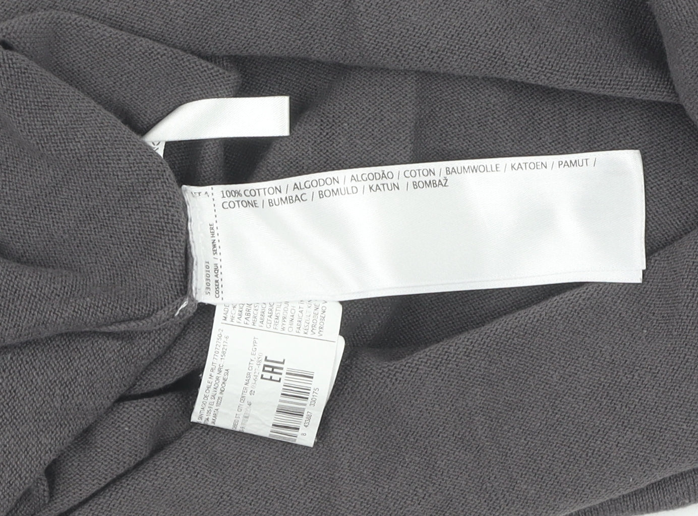 Mango Girls Grey Star Pullover Jumper, Size 9-10 Years