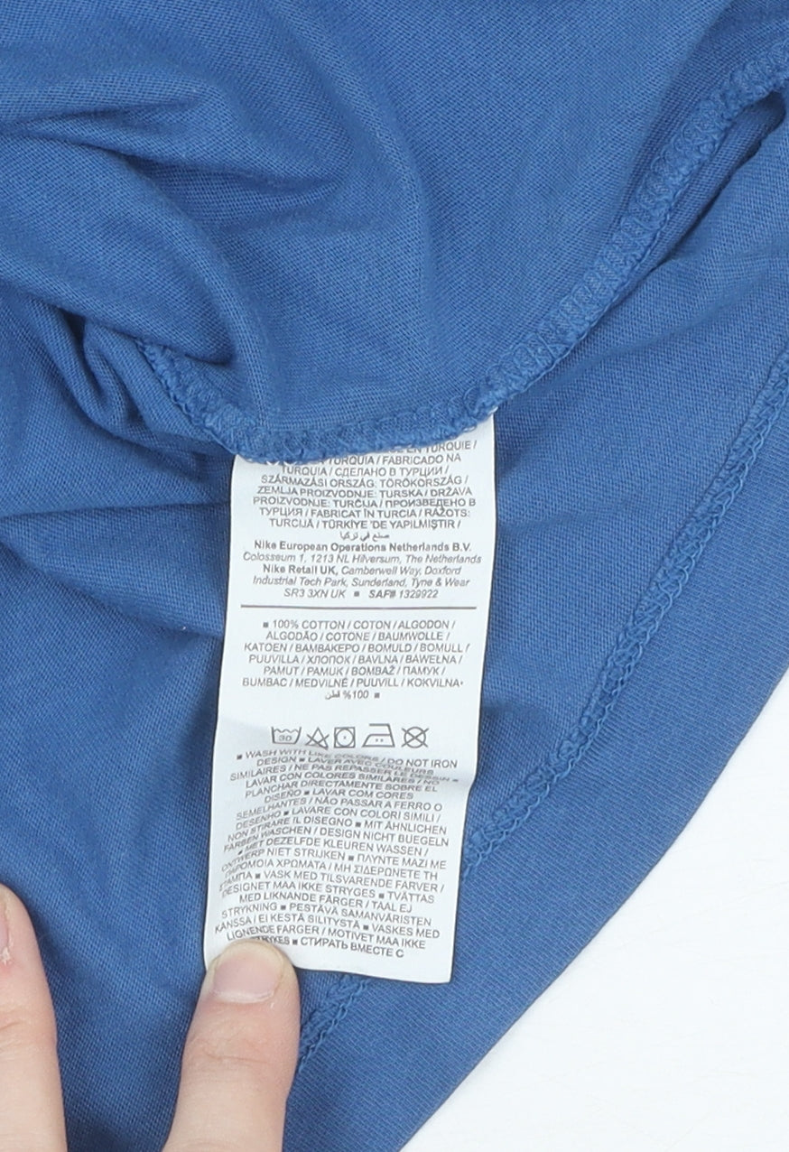 Nike Men's Blue M T-Shirt, Short Sleeve, Logo