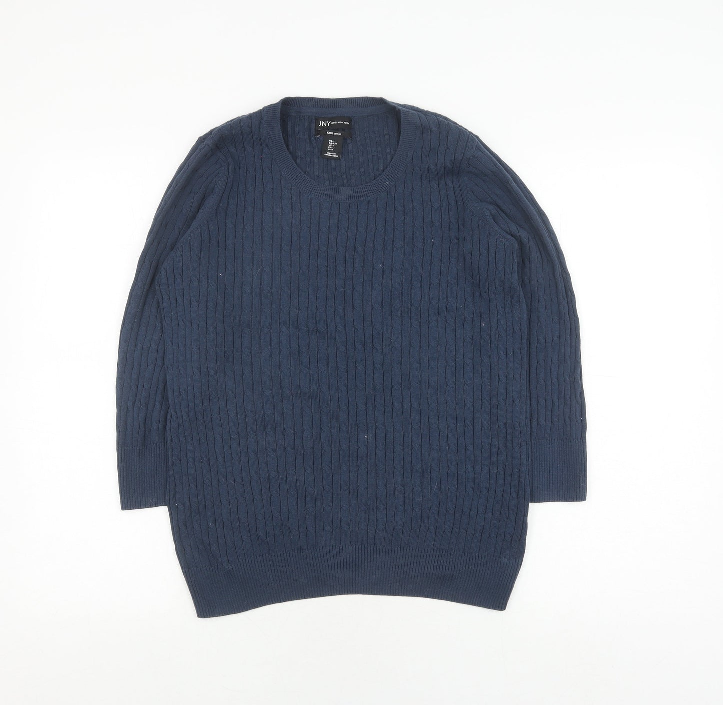 Womens UK Size L Jones New York Blue Pullover Jumper
