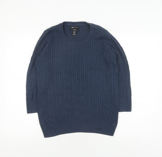 Womens UK Size L Jones New York Blue Pullover Jumper