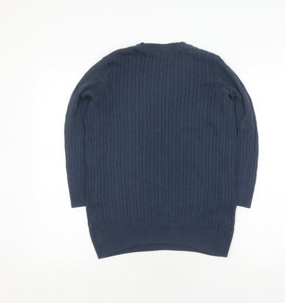 Womens UK Size L Jones New York Blue Pullover Jumper