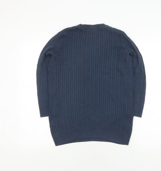 Womens UK Size L Jones New York Blue Pullover Jumper