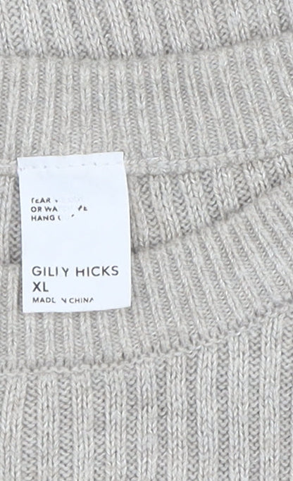 Womens UK Size XL Gilly Hicks Beige Pullover Jumper