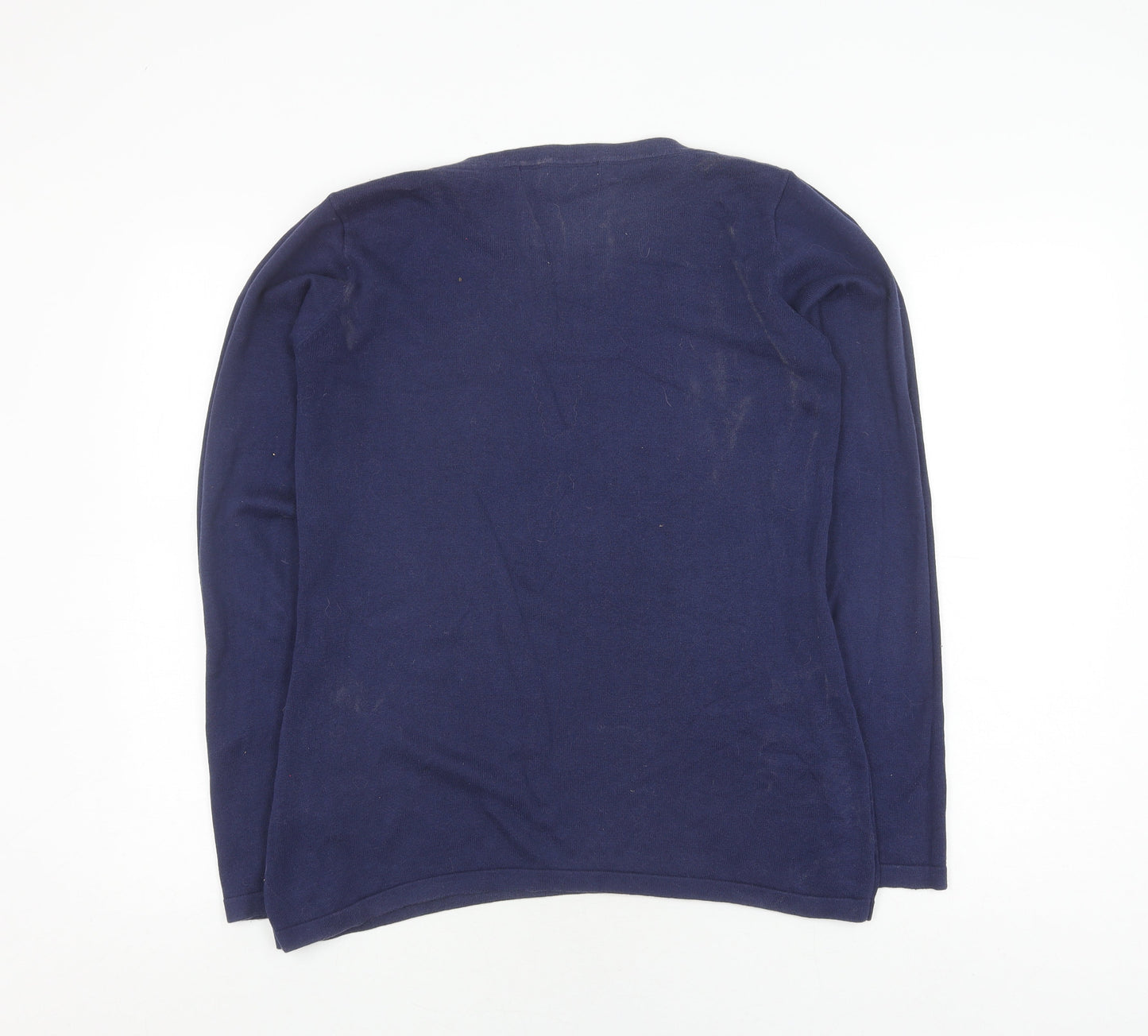 Crew Clothing Co. Women's Blue Boat Neck Pullover Jumper Size 12