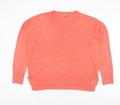 Womens UK Size 16 Principles Orange Pullover Jumper