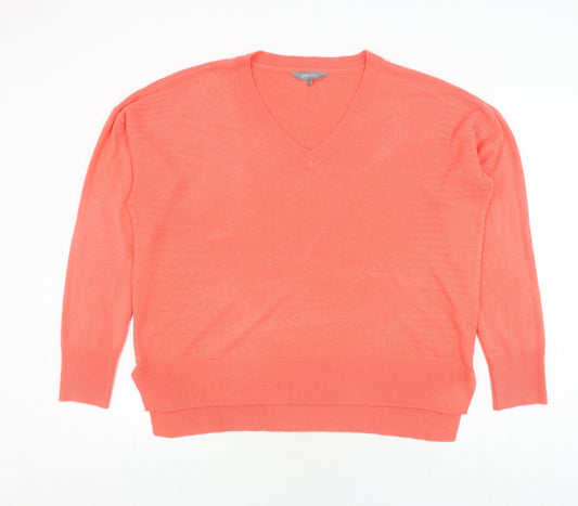 Womens UK Size 16 Principles Orange Pullover Jumper