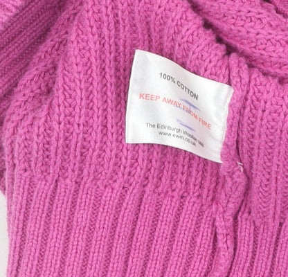 Womens UK Size XL ISLE Pink Full Zip Jumper