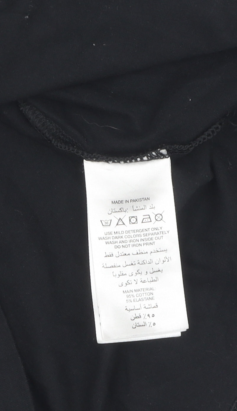 Adidas Men's Black XS Logo T-Shirt