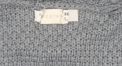 Womens UK Size XS Poetry Grey Cardigan Jumper