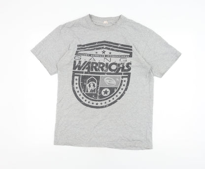 Alstyle Men's Grey Graphic Print T-Shirt M