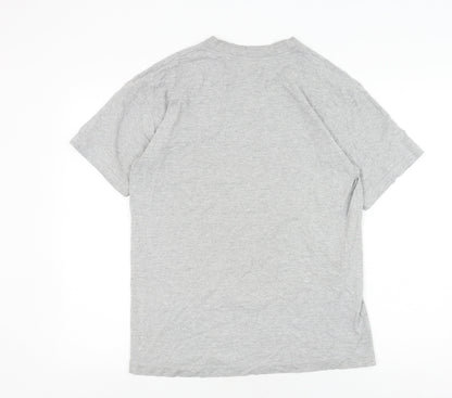Alstyle Men's Grey Graphic Print T-Shirt M