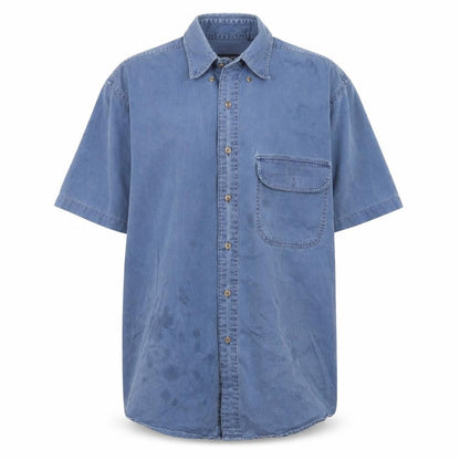 Unisex Adults UK Size M Land's End Blue  Button-Up