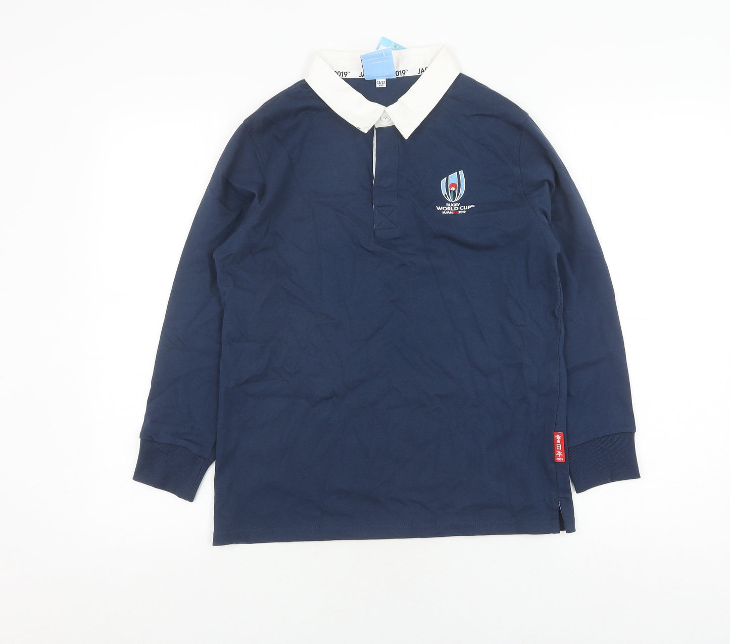 Boys Blue Rugby World Cup Polo Shirt 11-12 Years Japan 2019