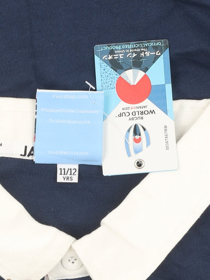 Boys Blue Rugby World Cup Polo Shirt 11-12 Years Japan 2019