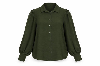 Womens UK Size 10 Apricot Green  Button-Up