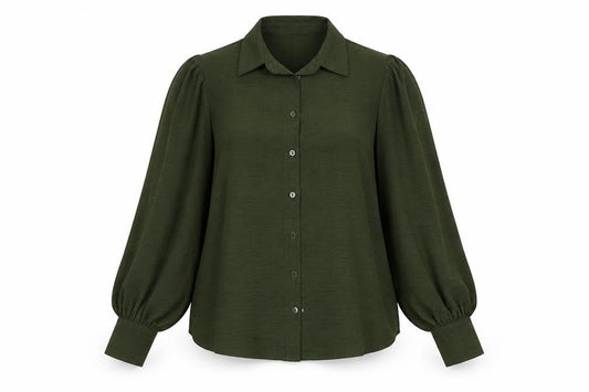 Womens UK Size 10 Apricot Green  Button-Up