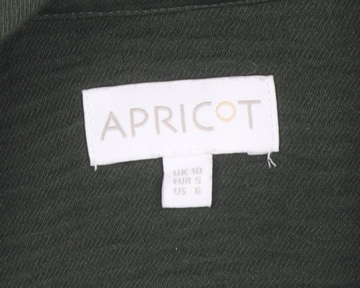 Womens UK Size 10 Apricot Green  Button-Up