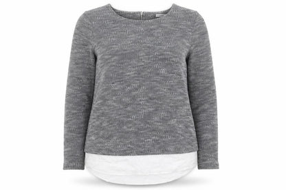 Womens UK Size 12 Alice Collins Grey Pullover Jumper