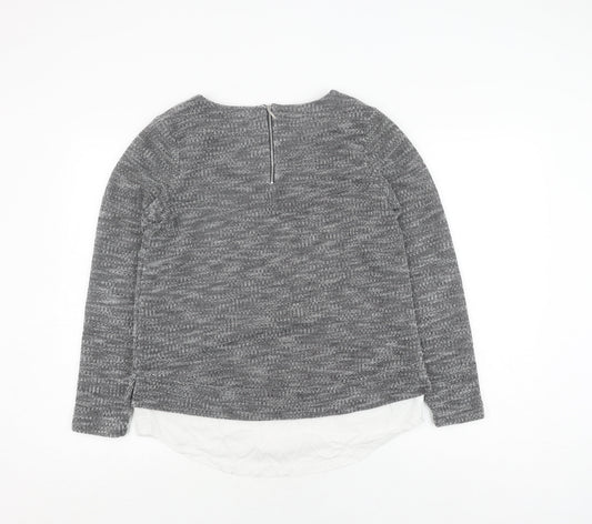 Womens UK Size 12 Alice Collins Grey Pullover Jumper