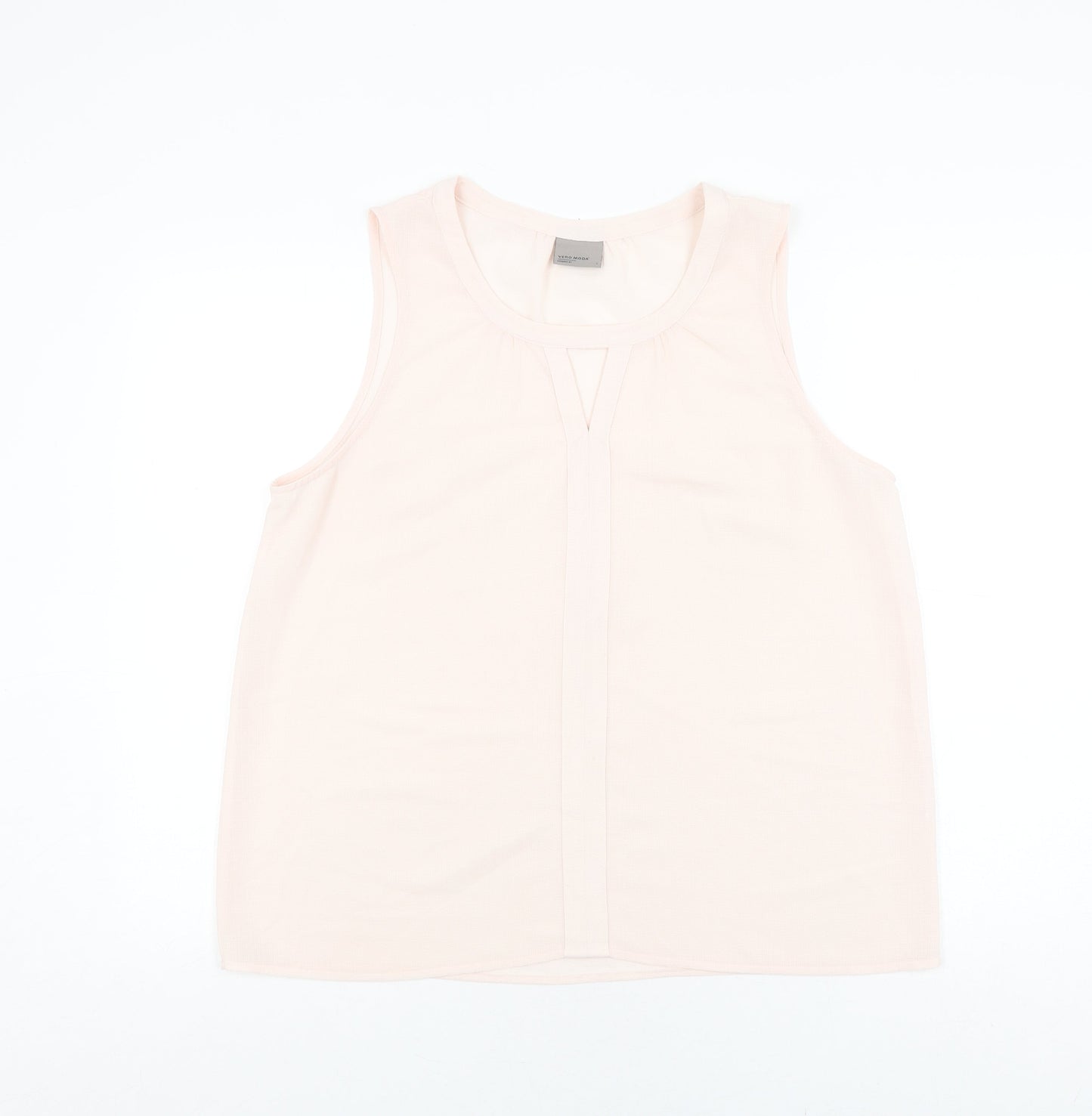 Womens UK Size L VERO MODA Ivory Basic Tank