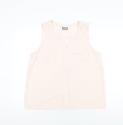 Womens UK Size L VERO MODA Ivory Basic Tank