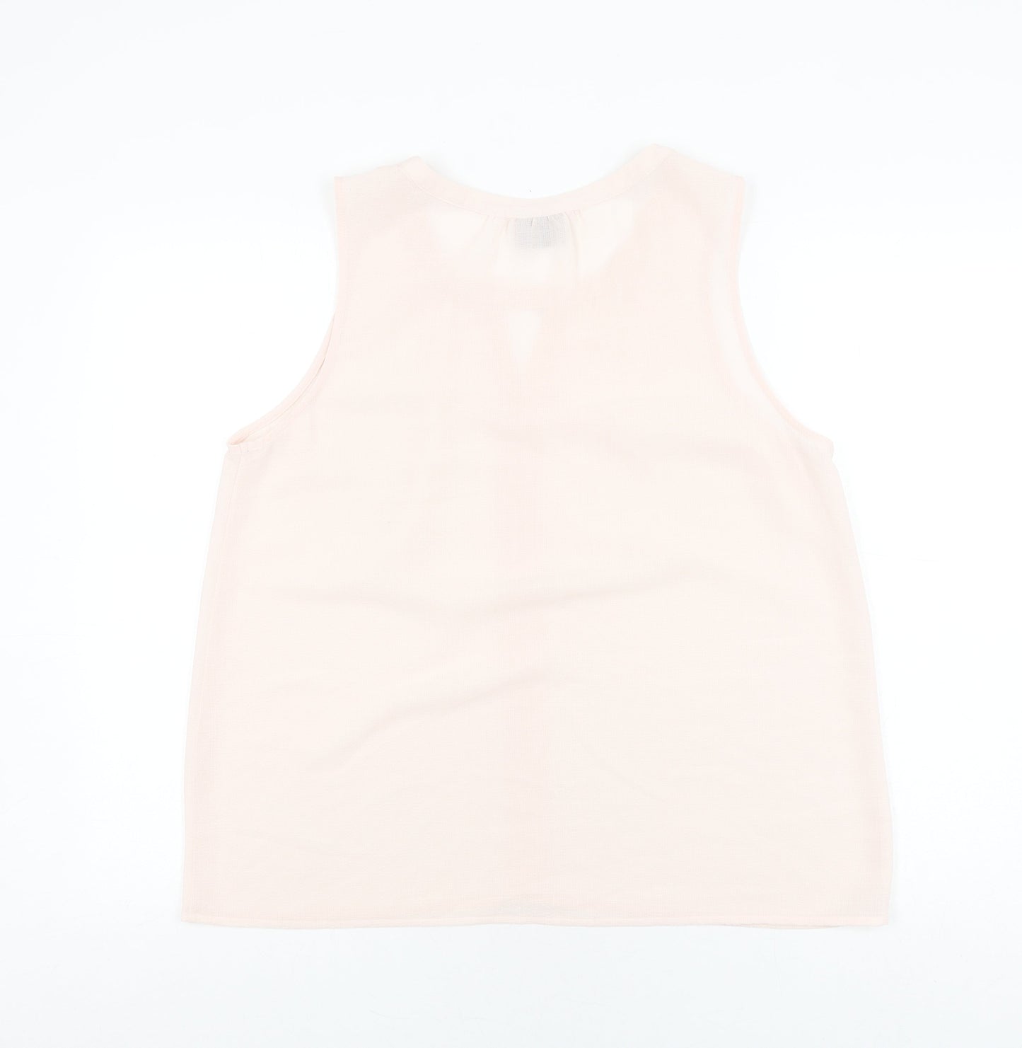 Womens UK Size L VERO MODA Ivory Basic Tank