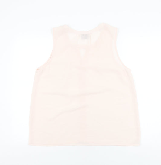 Womens UK Size L VERO MODA Ivory Basic Tank