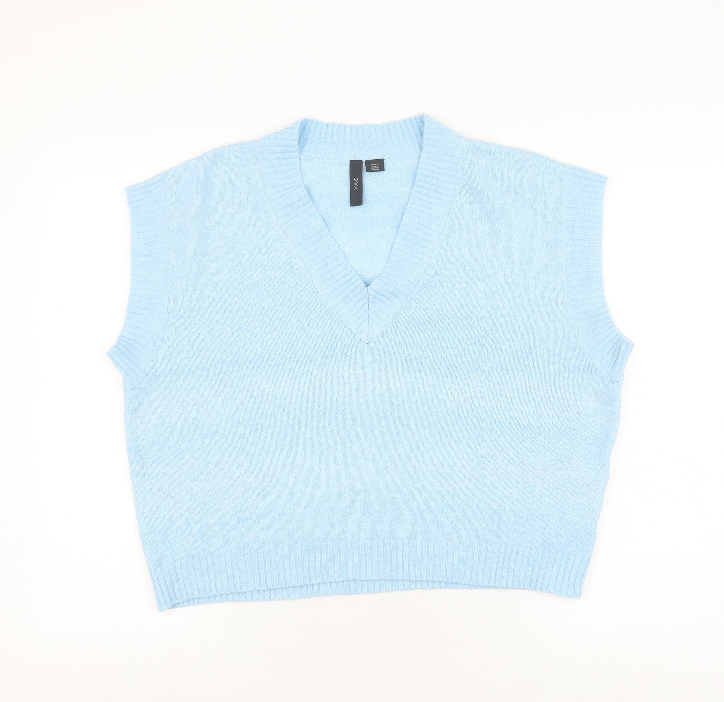 Womens UK Size M Y.A.S Blue Vest Jumper