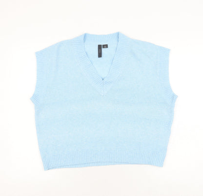 Womens UK Size M Y.A.S Blue Vest Jumper