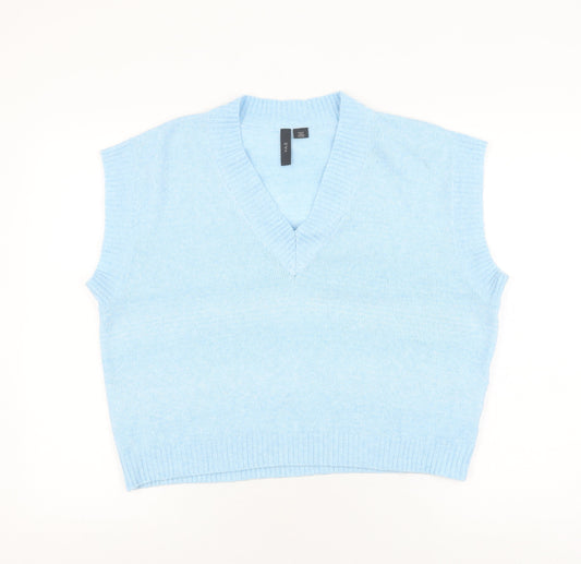 Womens UK Size M Y.A.S Blue Vest Jumper