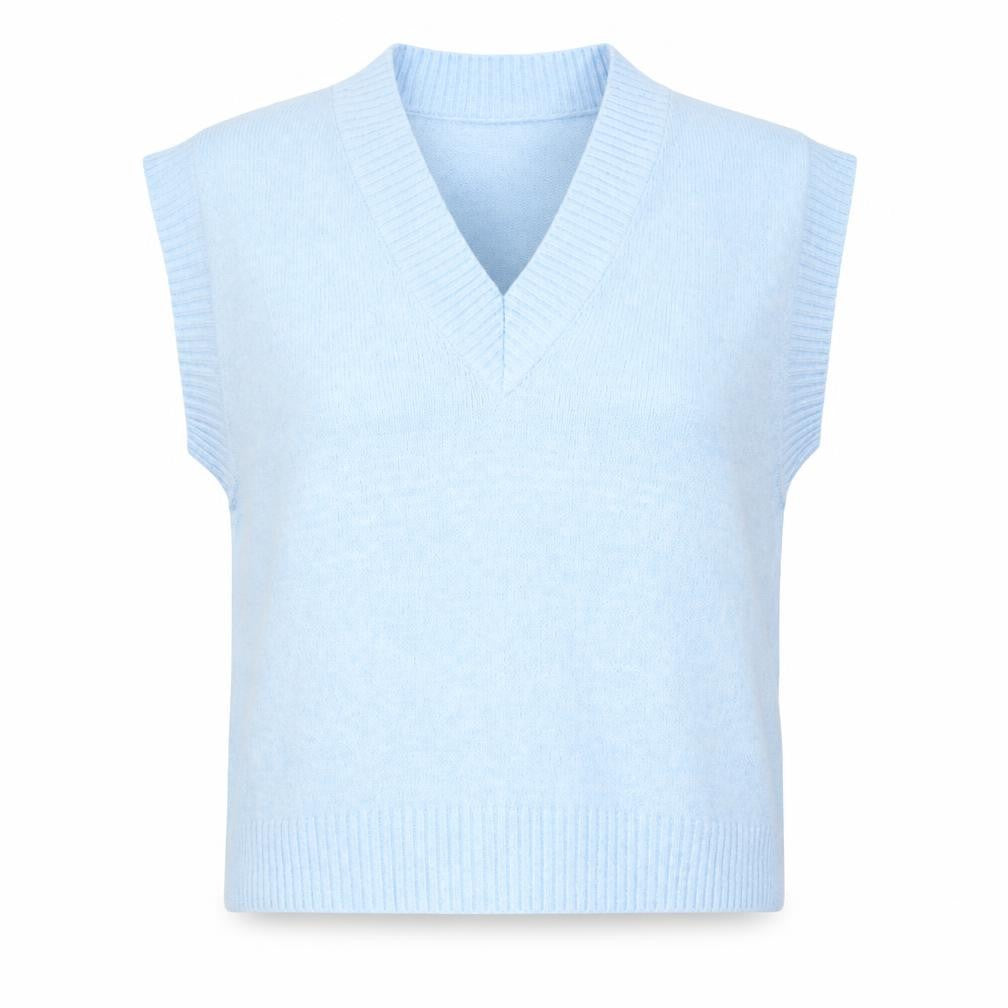 Womens UK Size M Y.A.S Blue Vest Jumper