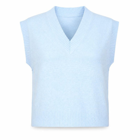 Womens UK Size M Y.A.S Blue Vest Jumper