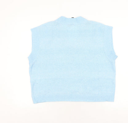 Womens UK Size M Y.A.S Blue Vest Jumper