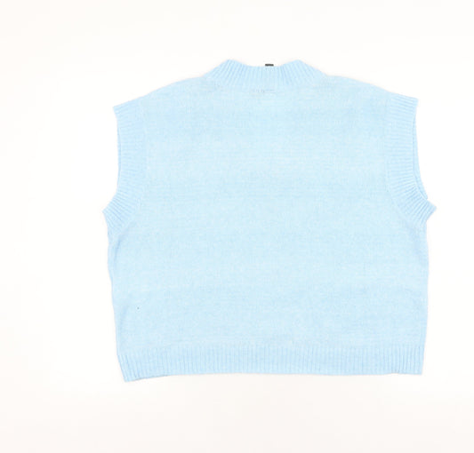 Womens UK Size M Y.A.S Blue Vest Jumper