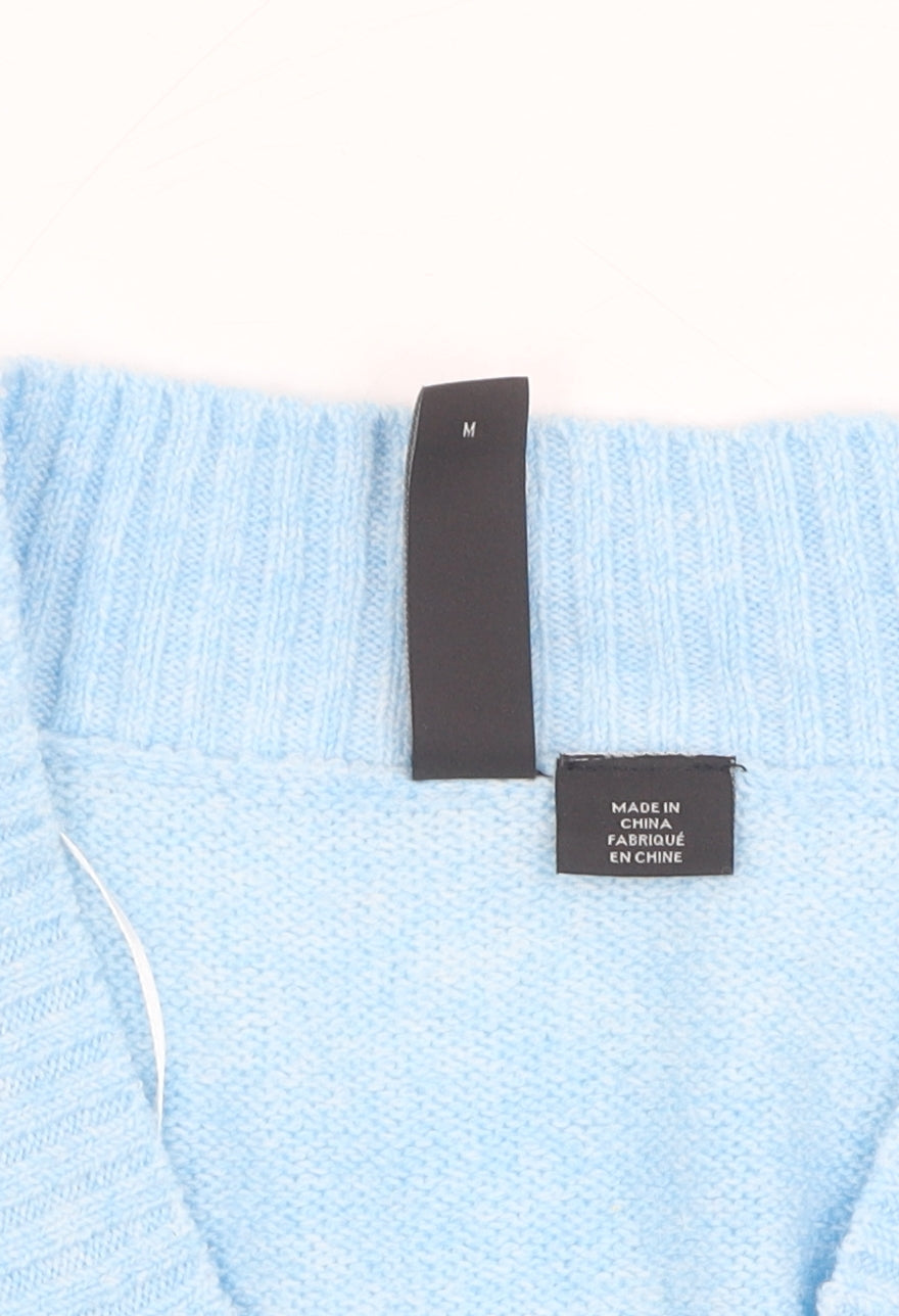Womens UK Size M Y.A.S Blue Vest Jumper