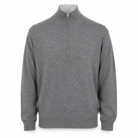 Bogart Grey Men's Full Zip Jumper L Viscose Knit