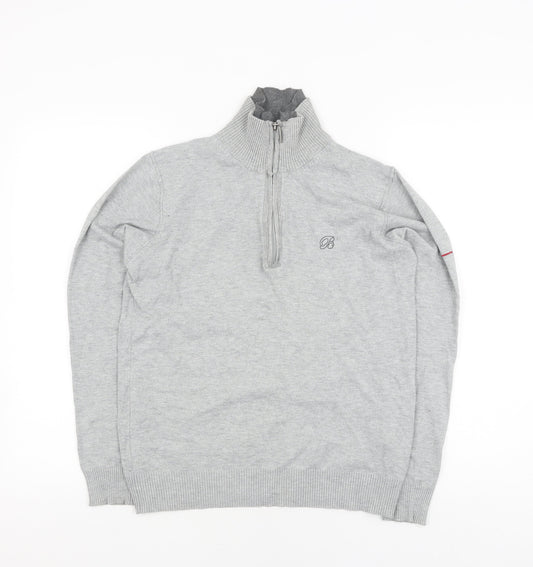 Bogart Men's Grey Full Zip Jumper - L, Casual