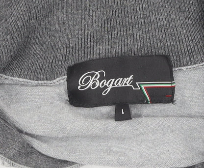 Bogart Men's Grey Full Zip Jumper - L, Casual