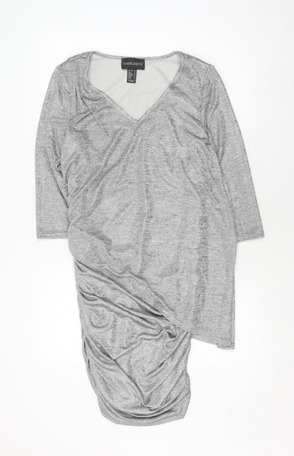Frank Lyman Women's Grey Midi Sheath Dress, Size 12