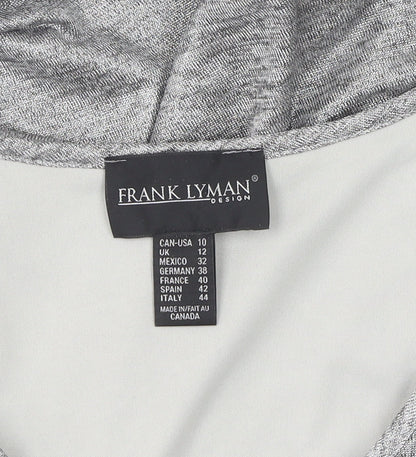 Frank Lyman Women's Grey Midi Sheath Dress, Size 12