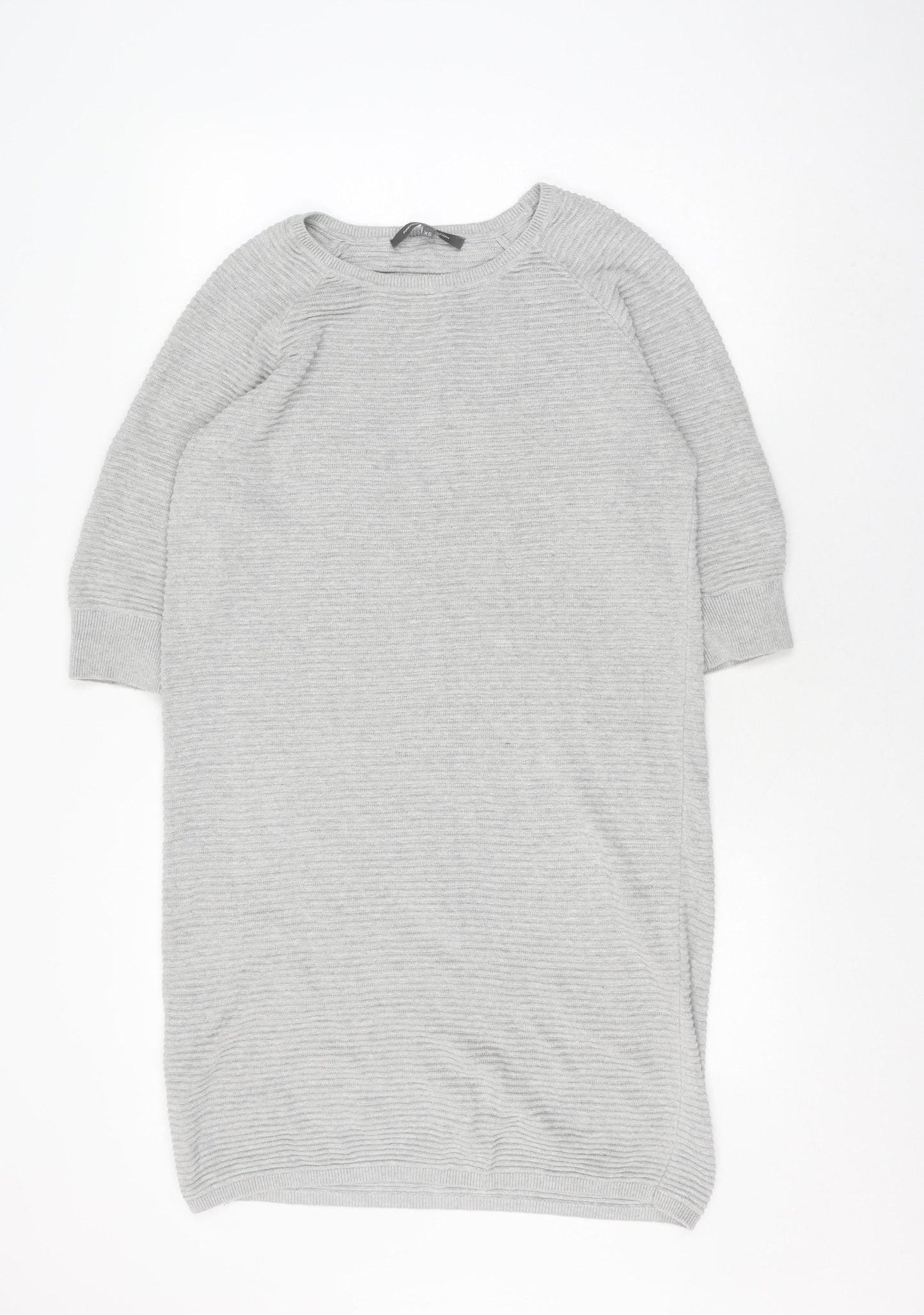 French Connection Grey Knit Dress XS Women Casual