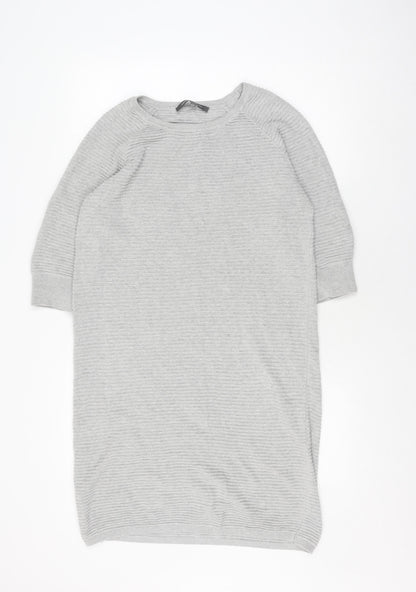 French Connection Grey Knit Dress XS Women Casual