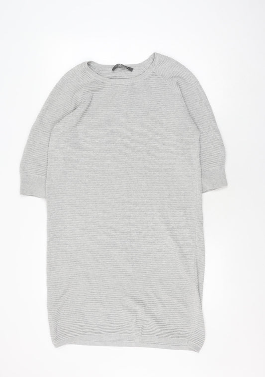 French Connection Grey Knit Dress XS Women Casual