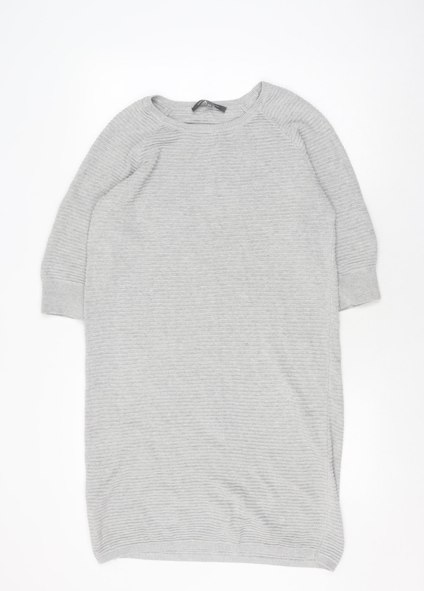 French Connection Grey Knit Dress XS Women Casual
