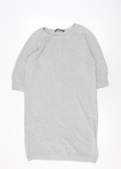 French Connection Grey Knit Dress XS Women Casual